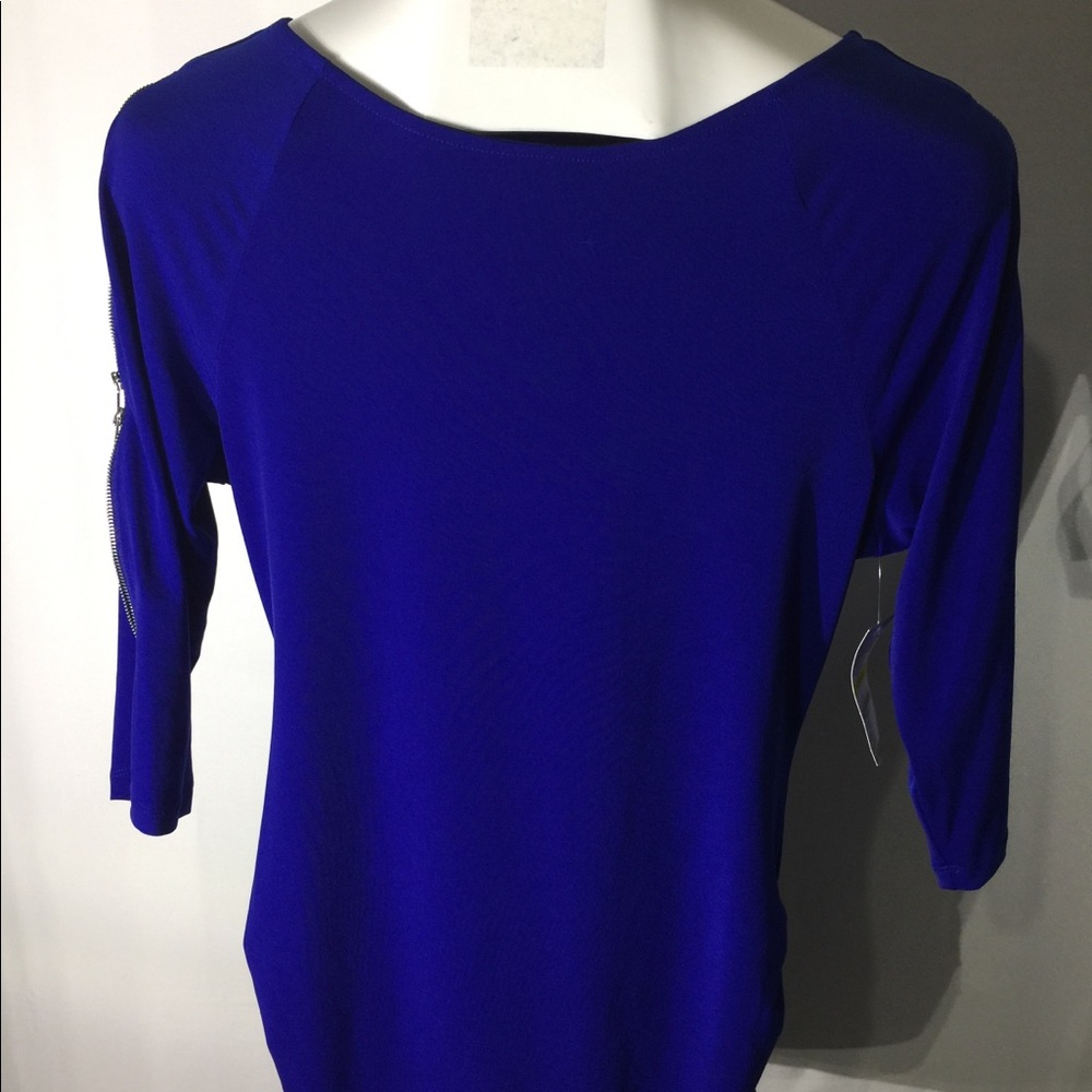 Inc royal blue blouse